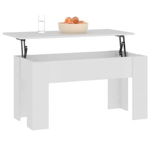 Tavolino in legno ingegnerizzato 39.8 bianco "x 19.3" x 20.5 "dimensioni Design elegante per l'arredamento della casa - Product Image 4