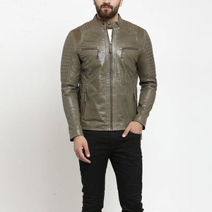PURITY SPORTS Best Quality High Street Men's Casual <b>Winter</b> <b>Leather</b> <b>Jacket</b> Zipper Closure Stand Collar Windproof Breathable - Product Image 1