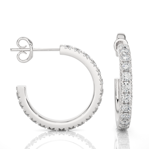 Cautivadores Pendientes de Aro con Diamantes Cultivados en Laboratorio, Chapados en Oro de 18 Quilates, Modernos, Certificados por IGI, Oro Amarillo que Ofrece un Brillo Radiante - Product Image 4