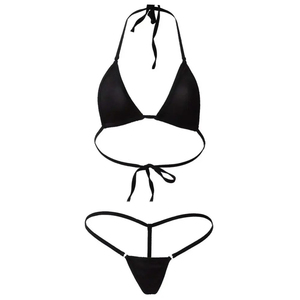 Women <b>Bikini</b> <b>Set</b> Ribbed Texture Square Neck Two Piece Swimwear High Waist Bottom Stretch Bathing Suit Beach Pool Summer Holiday - Product Image 6