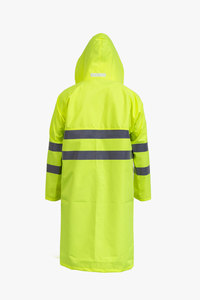 Trench-coat coupe-vent imperméable léger de taille XL pour capuche bandes réfléchissantes camping écologique usage industriel extérieur - Product Image 4