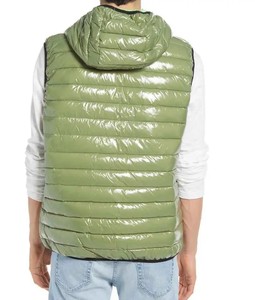 Chaleco de Invierno sin Mangas para Hombre, con Estampado Puff, Diseño Personalizado, Logotipo Personalizado, Color Sólido, Transpirable, de Alta Calidad - Product Image 4