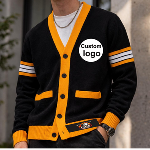 Cárdigan de Punto Personalizado para Hombre, Estilo Universitario: Cárdigan Estilo Colegio y Universidad - Product Image 2