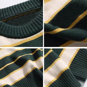 Pull en tricot classique à manches longues avec une coupe confortable pour un style décontracté, professionnel et quotidien - Product Image 3