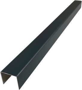 อลูมิเนียมรูปตัวยู สีเทา ขนาด 1.5 มม. ซีรีส์ 1000 รางขนาดภายใน 40x120x40 มม. ความยาว 1000 มม. สำหรับตกแต่งและตัด - Product Image 3