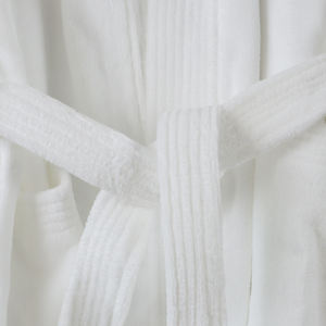 Albornoz Blanco de Algodón 100% de Venta Directa de Fábrica Nesta Sports China, Albornoces de Hotel para Hombre y Mujer con Logotipo Bordado Personalizado - Product Image 5