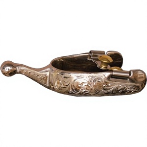 Nuevo Lanzamiento: Espuelas Vaqueras Alemanas Duraderas con Logotipo Personalizado, Estribos de Aluminio para Montar a Caballo - Product Image 1