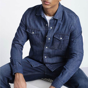 Camisas de Mezclilla para Hombre, Diseño de Primera Calidad, Transpirables, para Primavera, Cómodas, Duraderas, con Textura Elegante y Corte Moderno - Product Image 6