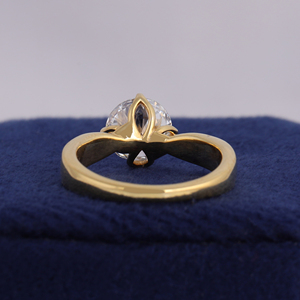 Anillo de compromiso con diamante cultivado en laboratorio de corte redondo de 2.00 CT certificado por IGI - Anillo solitario - Anillo de oro sólido de 14k - Regalo de aniversario para - Product Image 4