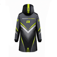 Veste longue décontractée à capuche en toile polyester/nylon pour l'hiver, confortable, vente en gros, production sur mesure