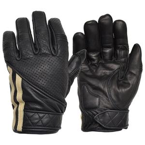 Guantes de Carreras de Cuero Genuino de Invierno para Hombre de Alta Calidad, Negros, para Deportes al Aire Libre, Motociclismo y Conducción en Carretera - Product Image 1
