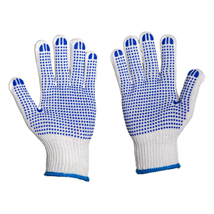 Protective Work Gloves for Material Handling and Assembly OEM <b>PVC</b> Dotted Safety Gloves Cotton Grip Gloves for Warehouse - Product Image 6