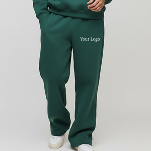 Pantalon de survêtement ample en toile de haute qualité, style hip-hop, couleur unie, streetwear, pour l'entraînement en salle de sport - Product Image 1