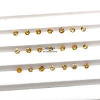 Citrine naturelle ronde taillée, pierres précieuses en vrac de 3 mm, citrine facettée calibrée, prix de gros, en vrac, provenant d'un fabricant indien