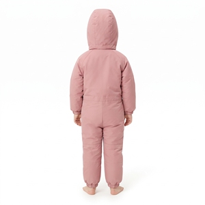 Traje de Nieve Impermeable Rosa para Bebés Niñas, Modelo Ojo de Halcón, Mono de Invierno con Capucha, Aislado para Bebés y Niños Pequeños - Product Image 6