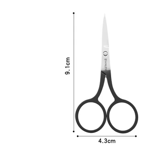 กรรไกรตัดแต่งคิ้วสแตนเลสทรงกลม เครื่องมือเสริมความงามระดับมืออาชีพ - Product Image 2