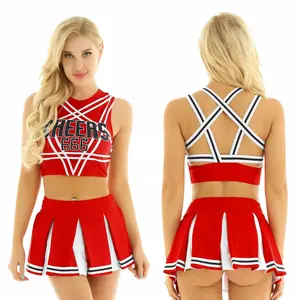 Hot Sexy Professional Sport Girls Cheer Dance Cheerleader Costume Custom Cheerleading Uniforms Women OEM Customs Logo Sportswear