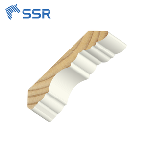 SSR Factory Direct Pine Wood Primed Board Crown Moulding for Interior <b>Ceiling</b> Decoration and Wall Finishing - Product Image 3