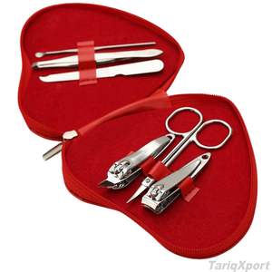 Juego de Manicura y Pedicura Profesional 7 en 1, Herramientas de Cuidado de Uñas de Acero Inoxidable de Alta Calidad con Caja de Diseño de Corazón de Lujo - Product Image 2