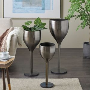 Jardinière industrielle rustique en fer forgé pour décoration de restaurant et café, intérieur/extérieur, conteneur à fleurs en métal, marque privée - Product Image 6