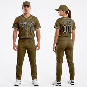 Men Customized Baseball Jersey Offering Personalized <b>Athletic</b> Fit Combined With High Performance Fabric Technology - Product Image 3