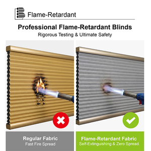 Honeycomb Blinds Flame Retardant Cellular <b>Shades</b> Light Filtering Cordless - Product Image 3