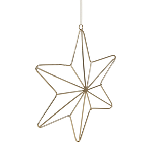 <b>Star</b> Shape Gold Metal Christmas Decorative Ornaments Home and Party Decoration in Best Price - Product Image 2