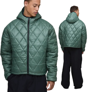 เสื้อแจ็คเก็ตพัฟเฟอร์แบบยาวสำหรับผู้ชาย ดีไซน์โลโก้ใหม่ตามสั่ง ผ้ากันลมแบบริปสตอป ผลิตโดยผู้ผลิตเสื้อแจ็คเก็ตบุใยสำหรับฤดูหนาว รับสั่งซื้อจำนวนมาก - Product Image 1