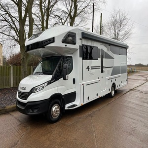 Luxury Camper Van Motorhome with <b>Bed</b> Stove Refrigerator Air Conditioning-Contemporary Design for Camping & Outdoor Use - Product Image 3