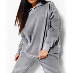 Chándal de Algodón 100% de Manga Larga, Ligero y Transpirable, Unisex, Estilo Urbano, Lavado Ácido, de Alto Rendimiento, Novedad al por Mayor - Product Image 3