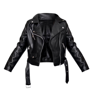 Nouvelle Collection 2026 : Blouson en Cuir Véritable Tendance pour Femme – Style Personnalisé avec Logo, Noir Camouflage et Rivets Rayés – Vente Flash - Product Image 1
