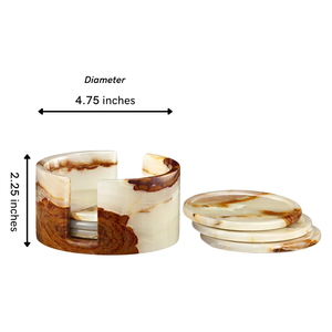 2026 New Wholesale <b>Marble</b> Onyx Drink Coasters Set Best Quality Modern Home Decor Kitchen Big Slab Antique - Product Image 6