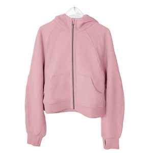 เสื้อฮู้ดซิปแขนยาวแบบใหม่ คุณภาพสูง ผ้าถักทั้งตัว สีพื้น สำหรับผู้หญิง เหมาะสำหรับฤดูร้อน - Product Image 6