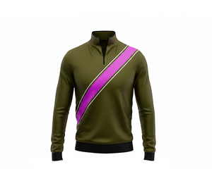 Digital Print Quarter Zip <b>Pullover</b> <b>Jacket</b> Manufacturer <b>Men</b> Women Youth Sportswear Quick Dry Team <b>Pullover</b> - Product Image 2