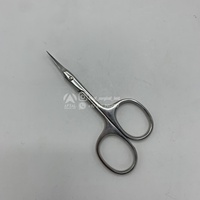 Ciseaux à cuticules professionnels russes Staleks en acier inoxydable, droits, tranchants, durables, pour droitiers, pour le nail art, élimination facile des cuticules.