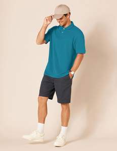 Camiseta Polo Clásica para Hombre, Tejido de Punto Suave, Cierre de Botones, Estilo Casual Elegante para Negocios, Uso Casual y al Aire Libre, Venta al Por Mayor - Product Image 4