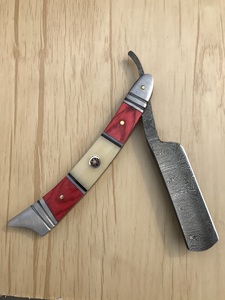 Navaja de Afeitar Recta de Acero de Damasco Hecha a Mano, de 1 Pieza, Desechable, para Afeitado Corporal y de Bikini, Kit para Barbería y Uso Personal - Product Image 3