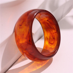 <b>Clear</b> <b>Resin</b> Round Bangle Bracelet Flower Design Artistic Home Decoration Craft Handmade - Product Image 6