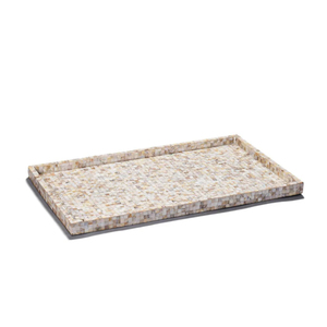 Bandeja Rectangular Hecha a Mano con Incrustaciones de Madreperla, Bandeja de Servicio de Mosaico de Conchas, Plato Decorativo para Mesa de Centro o Otomana, Venta al por Mayor - Product Image 1