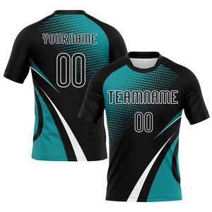 ชุดเสื้อและกางเกงวอลเลย์บอลสีดำ Game Ready ระบายอากาศได้ดี แห้งเร็ว ชุดกีฬาสำหรับทีม  รับสกรีนชื่อทีม หมายเลขผู้เล่น  OEM ODM - Product Image 2