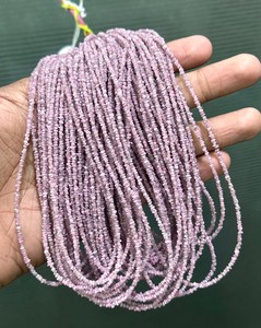 Perles de diamant rose naturel non taillées en gros, 2 mm, 3 mm, certifiées, brutes, pour la fabrication de bijoux, brins de 16 pouces en vrac - Product Image 3