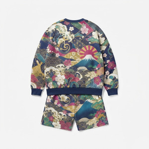 Custom Men's Fleece <b>Twin</b> <b>Set</b> Heavyweight Cotton 2 Piece Tracksuit Oversized Jogger <b>Set</b> Winter Warm Casual Streetwear OEM - Product Image 5