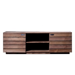 Modern Teak Wood <b>TV</b> Table <b>TV</b> Console Minimalist <b>TV</b> <b>Stand</b> <b>TV</b> Cabinet Finished in Natural Wood for Living Room Home Furniture - Product Image 2