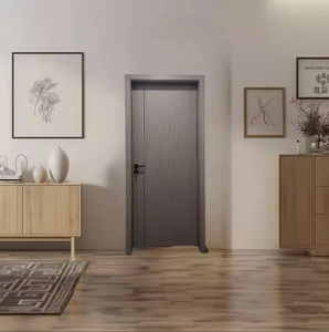 Panel de Puerta de MDF de Alta Calidad, Diseño Moderno, Color Personalizado, MDF Sólido con Revestimiento de PVC y Melamina, para Interiores de Apartamentos, Villas y Hoteles - Product Image 3