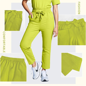 <b>Doctor</b> Nurse Medical Scrub Uniform <b>Set</b> with V Neck Top and Elastic Waist Pants Comfortable Hospital Nursing Scrubs Wholesale - Product Image 5