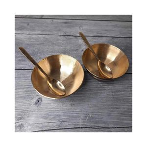 Tazón de metal moderno para servir helado en cafeterías y restaurantes - Product Image 1