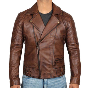 Veste d'hiver pour homme en cuir véritable PU, design personnalisé, cuir de vachette original, écologique, respirante, vente en gros - Product Image 1