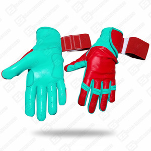 Customized Original Cowhide Cabretta Leather Professional Ambidextrous Soft Lightweight Red Mint Green Color <b>Long</b> Cuff Double - Product Image 3