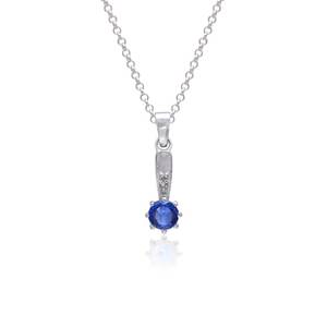 Colgante de Plata de Ley 925 con Piedra Preciosa de Cianita, Joyería de Moda Hecha a Mano, Certificado IGI, Diseño Único, Elegante y Delicado, Regalo para Mujer - Product Image 2
