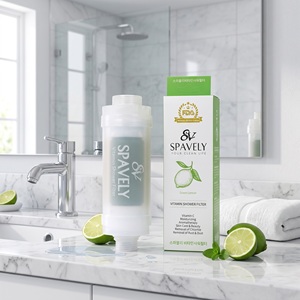 Filtro de ducha con vitaminas SPAVELY, 6 piezas, 1 juego, cuidado de la piel estilo K-beauty, dermatitis atópica, elimina óxido, aromaterapia, elimina cloro, OEM, ODM - Product Image 1